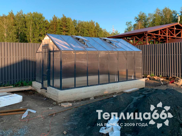 Теплица Рада Гарденикс 3 П под сотовый поликарбонат, ширина 3 м
